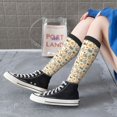 thumbnail image 5 of Vsdgher Bicycle And Pumpkins Knee Socks, High Socks Long Stretchy Sock Women Knee High Stocking, Long Socks for Women, 5 of 6