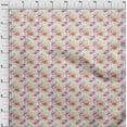 thumbnail image 4 of oneOone Georgette Viscose White Fabric Florals Quilting Supplies Print Sewing Fabric By The Yard 42 Inch Wide, 4 of 4
