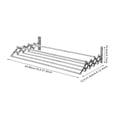 thumbnail image 3 of Stainless Steel Retractable Clothes Hanger Rack, Wall Mounted Laundry Drying Rack with 7 Drying Rods, 3 of 12