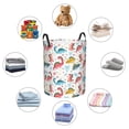 thumbnail image 6 of Balery Dinosaur Round Laundry Basket with Handles Waterproof Freestanding Laundry Hamper for Clothes Toys in the Dorm and Family-, 6 of 8
