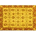 thumbnail image 1 of Ahgly Company Machine Washable Indoor Rectangle Oriental Yellow Traditional Area Rugs, 4' x 6', 1 of 4