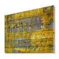 thumbnail image 2 of Designart 'Grey Meets Yellow Abstract Art I' Modern Print on Natural Pine Wood, 2 of 5