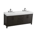 thumbnail image 6 of Elegant Kitchen and Bath 72 inch Double Bathroom Vanity In Mocha Brown, 6 of 10