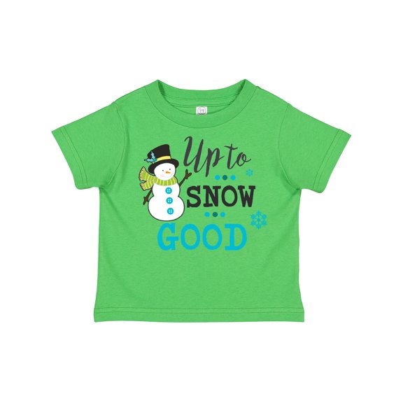 Inktastic Up to Snow Good with Snowman and Snowflakes Boys or Girls Toddler T-Shirt