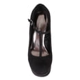thumbnail image 4 of Breckelles Cilo-35 New Women Suede Round Toe Buckled Round Toe Platform Wedge, 4 of 5