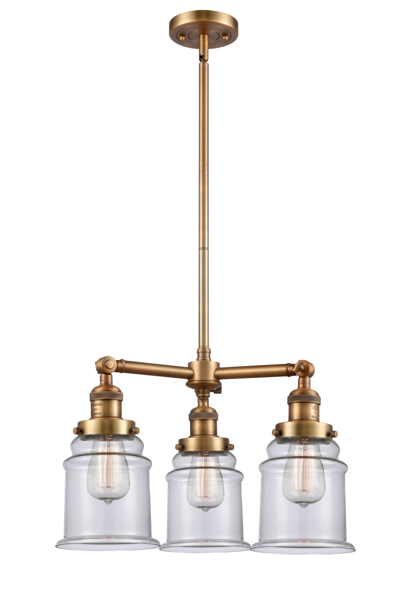 Innovations Lighting 207 Canton Canton 3 Light 18" Wide Chandelier - White