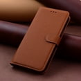 thumbnail image 6 of Allytech iPhone XS/X PU Premium Leather Solid Color Wallet Case,Flip Kickstand Ultra-Slim Cover for iPhone XS/X 5.8 inch,Brown, 6 of 6