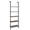 Gray and Black, variant on Sesslife Gray Ladder Shelf, 5 Tier Industrial Bookshelf for Bedroom, Open Wall Mount Bookshelf, Display Storage Rack Organizer