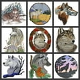 thumbnail image 5 of Animal Kingdom [Majestic Wolf] Embroidered Iron on/Sew Applique Patch [6.9" x 9.52"], 5 of 5