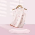 thumbnail image 2 of Agkizg Toddler Baby Girls Summer Top,Sleeveless Undershirt for Kids,Children's Cotton Thin Sleepwear Inner Underwear Round Neck Top Breathable Casual Graphic Tees, 2 of 3