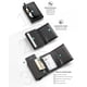 thumbnail image 2 of Cartera VULKIT, plegable, de piel, con bloqueo RFID, color negro carbón, 2 of 8