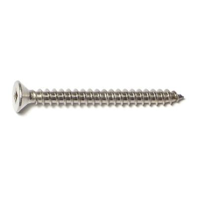 

#10 x 2 18-8 Stainless Square Drive Flat Head Sheet Metal Screws (10 pcs.)