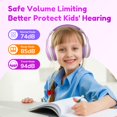 thumbnail image 2 of Auriculares Bluetooth EarFun K2 Kids con límite de volumen 40H Violet, 2 of 8