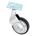 thumbnail image 1 of Rodaja Holux 60mm Negra Con Cromo Placa Sin Freno Soprano, 1 of 1