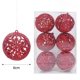 thumbnail image 3 of Bolas de adorno navideñas con purpurina, color rojo y dorado, huecas, para colgar en el árbol de Navidad, juguetes para niños, decoración para fiestas de Año Nuevo en el hogar, 3 of 5
