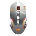 thumbnail image 1 of Freedo Souris Sans Fil 2,4 GHz Rechargeable Silencieuse, Souris de Jeu avec Récepteur USB, Rétroéclairage LED 7 Couleurs pour Ordinateur PC, Portable Gris, 1 of 8