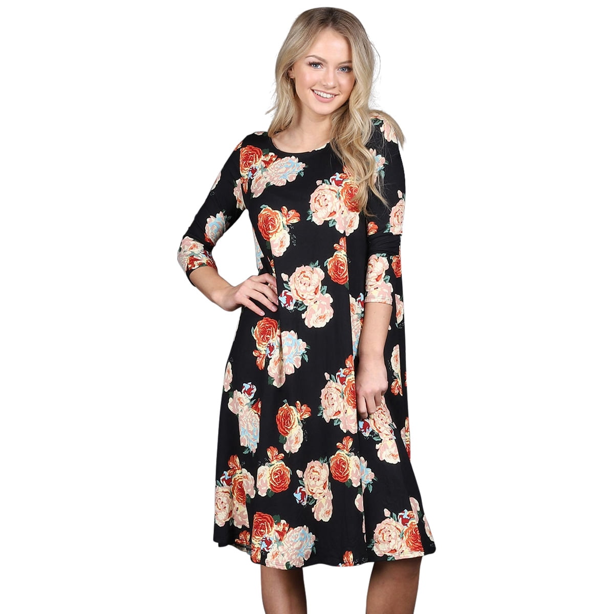 floral tee dress