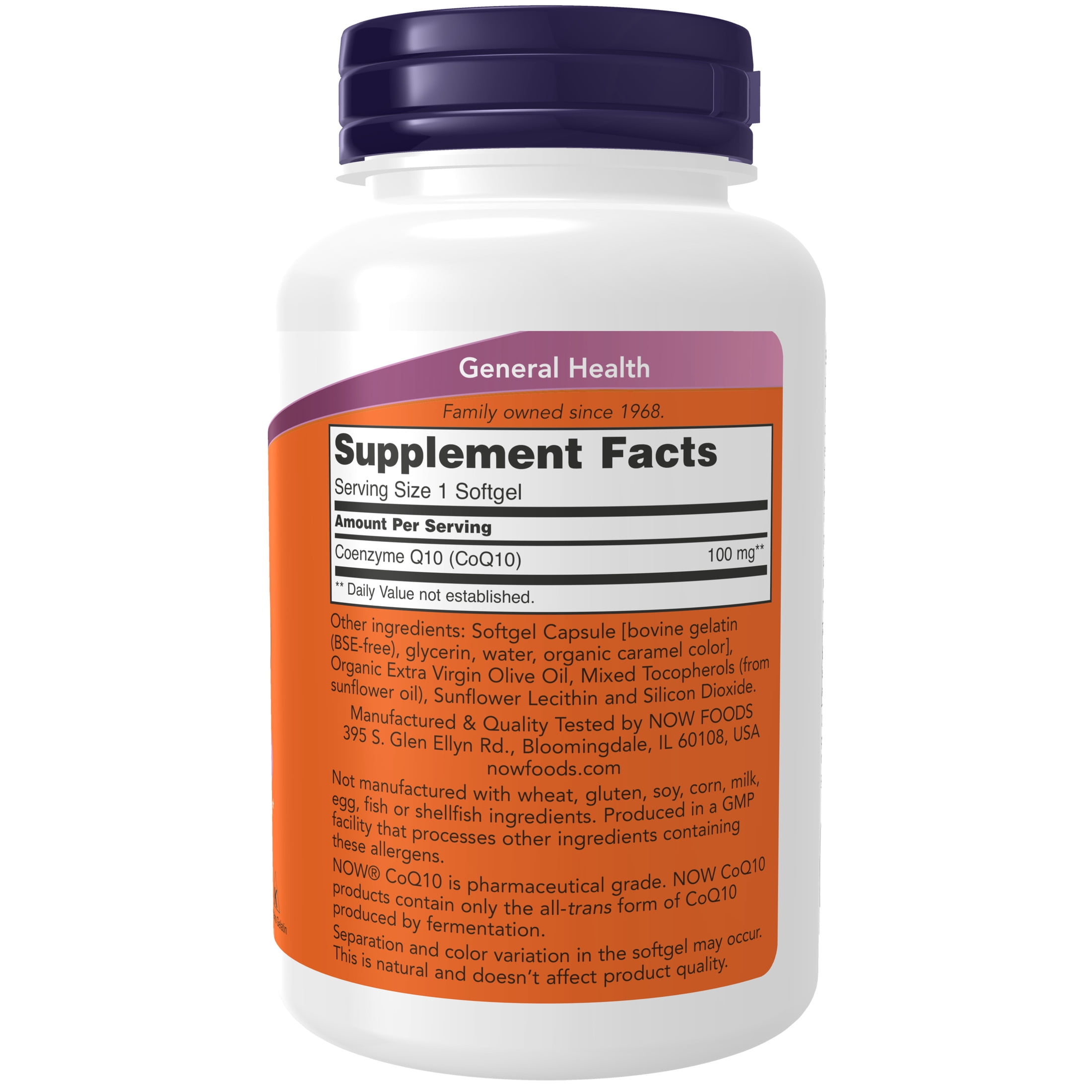 NOW Supplements, CoQ10 (Coenzyme Q10) 100 mg, Cardiovascular Health*, Cellular Energy Production*, Free Radical Scavenger* 150 Softgels