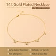 thumbnail image 6 of FindChic Mama Necklaces for Women, 14K Gold Plated Dainty Choker Cubic Zirconia Layered Necklace Mother's Day Jewelry Gift for Mom with Box, 16inch, 6 of 10