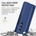thumbnail image 5 of Compatible Samsung Galaxy Z Fold 3 Case with Blue S Pen and Stylus Pen Holder & Kickstand,Hinge Case for Samsung Z Fold 3 Case,Samsung Fold 3 Case Protective Galaxy Z Fold 3 Phone Case 5g Blue, 5 of 14