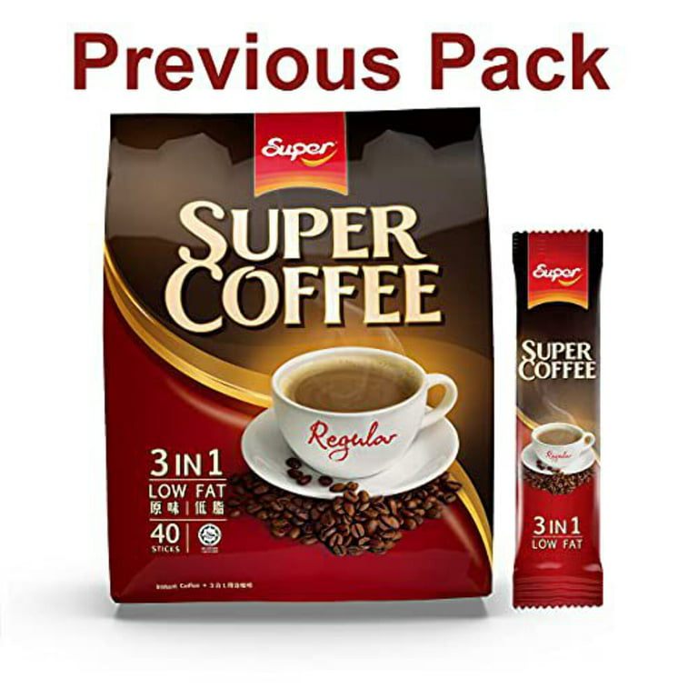 2 Packs) SUPER Original 3 in 1 Instant Coffee (2 x 40 Sticks