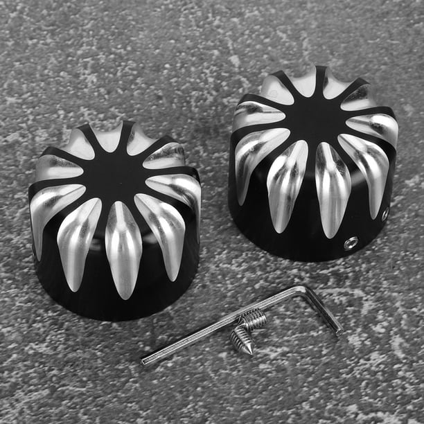 Tapa de tuerca delantera, 2 piezas Tapa del eje delantero de la motocicleta Accesorio de motocicleta Características de vanguardia