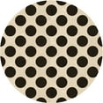 thumbnail image 1 of Ahgly Company Machine Washable Indoor Round Transitional Deep Peach Orange Area Rugs, 6' Round, 1 of 7
