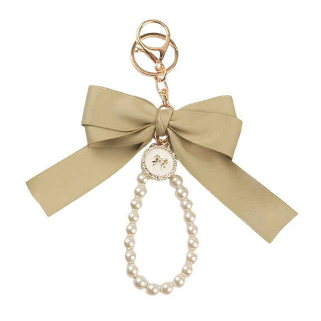 Guardurnaity LLavero nuevo gran Bowknot perla Metal llaves anillo accesorio colgante elegante sólido encontrar ganchos colgantes para almacenamiento Viajes, Equipaje y Accesorios Varios Tipo-01 Guardurnaity AP018166-01