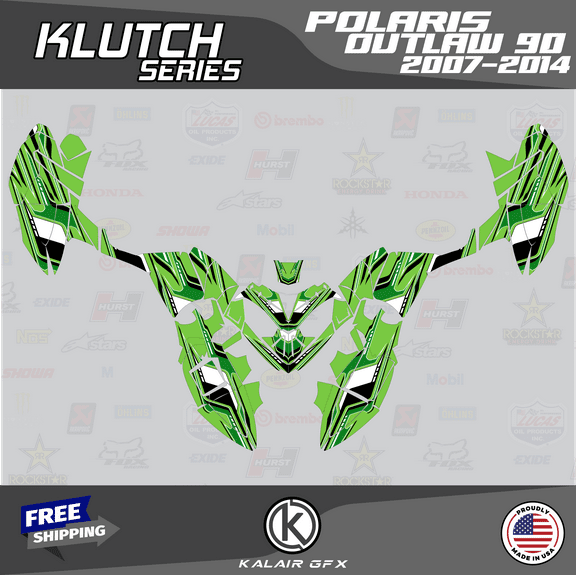 Kalair GFX Graphics Kit for Polaris OUTLAW90 (2007-2014) Klutch Series