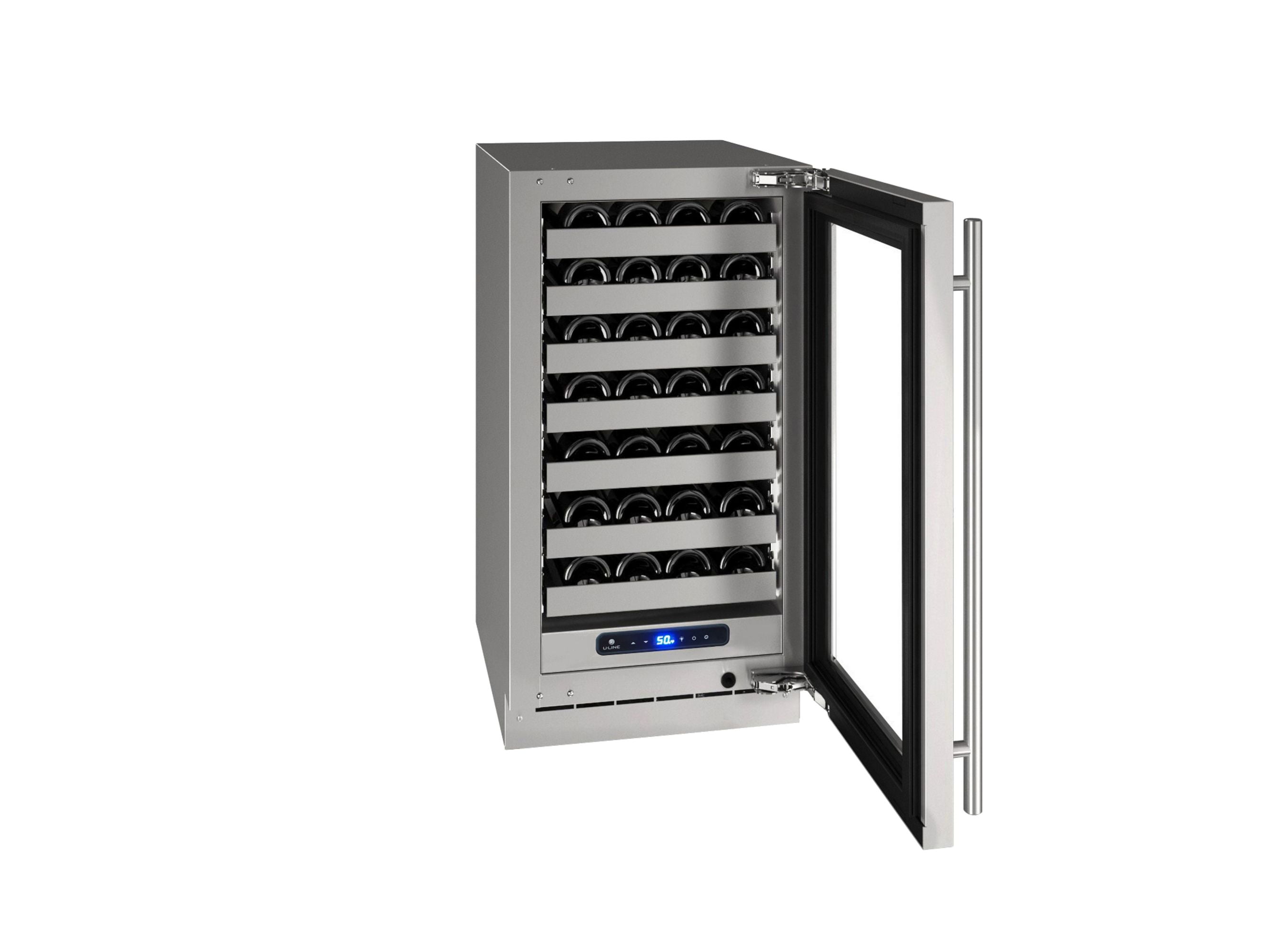 U-Line Uhwc518-51A 18" Wide 35 Bottle Capacity Built-In Or Free Standing Wine Cooler -