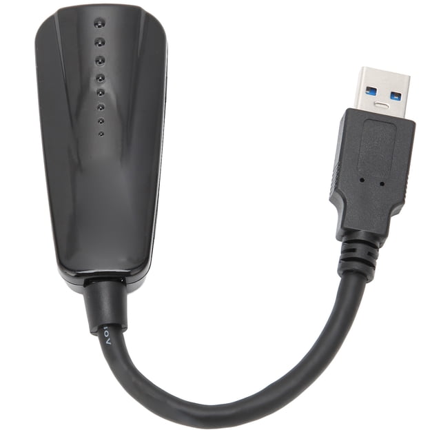 Adaptador USB a Ethernet 10/100/1000M USB 3.0 a RJ45 LAN ABS Net Adaptador compatible con Windows para Linux para OS X