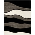 thumbnail image 6 of SAFAVIEH Florida Tyler Geometric Waves Shag Area Rug, Grey/Black, 8' x 10', 6 of 6