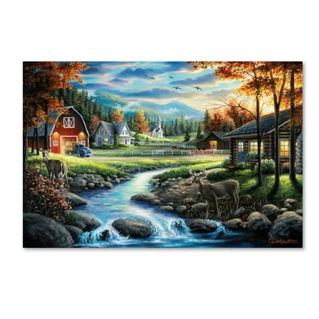 Trademark Fine Art Chuck Black Country Living Canvas Wall Art - 12x19