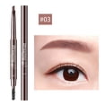 thumbnail image 1 of Single 7 Color Double Headed Triangle Eyebrow Pencil One Word Eyebrow Beginner Natural Easy To Color With Eyebrow Brush, Eyebrow White, 1 of 8
