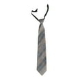thumbnail image 1 of Xfvqtps Tie for Kids Pre-Tied Grid Pattern Adjustable Classic Neckties Uniform School Party Dark Gray, 1 of 3