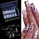 thumbnail image 2 of Diy Uñas Postizas Puntas De Arte Transparente Francés Natural Ataúd Uñas Postizas Puntas Acrílico Uv Gel Esmalte De Uñas Manicura 100 Uds Kearding CE008349-03, 2 of 6