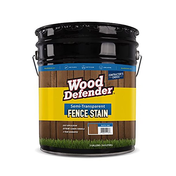 Wood Defender Semitransparent Fence Stain COFFEE BROWN 5gallon
