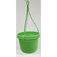 thumbnail image 4 of Austin Planter 9 inch Hanging Flower Pots Lime Green Colored Polypropylene (5 Pack) Made in USA, 4 of 7