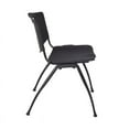 thumbnail image 3 of Regency 66" x 24" Training Table- Maple/ Chrome & 2 Stack Chairs- Black, 3 of 6