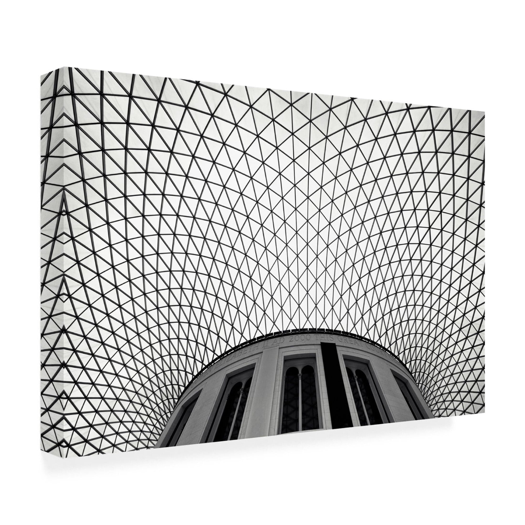 Canvas Wall Art - Dr. Roland Shainidze 'British Museum' Wall Art for Living Room, Bedroom, or Office Décor by Trademark Fine Art - 47 x 30 Inches
