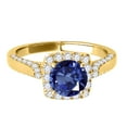 thumbnail image 2 of Aonejewelry 1.25 Ct. Ttw Diamond and Sapphire Ring In 14k Yellow Gold, 2 of 4