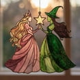 thumbnail image 3 of Elphaba and Glinda Acrylic Suncatcher – Wicked Musical Window Hanging, Oz Witches Ornament, Witchy Friendship Gift, Halloween Home Decor, 3 of 4
