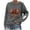 ZA-Dark Gray-frostluinai camisetas, variant on Frostluinai Football Shirts for Women Crew Neck Game Day Sweatshirts Long Sleeve Casual Loose Graphic Pullover Tops Team Fans Gameday
