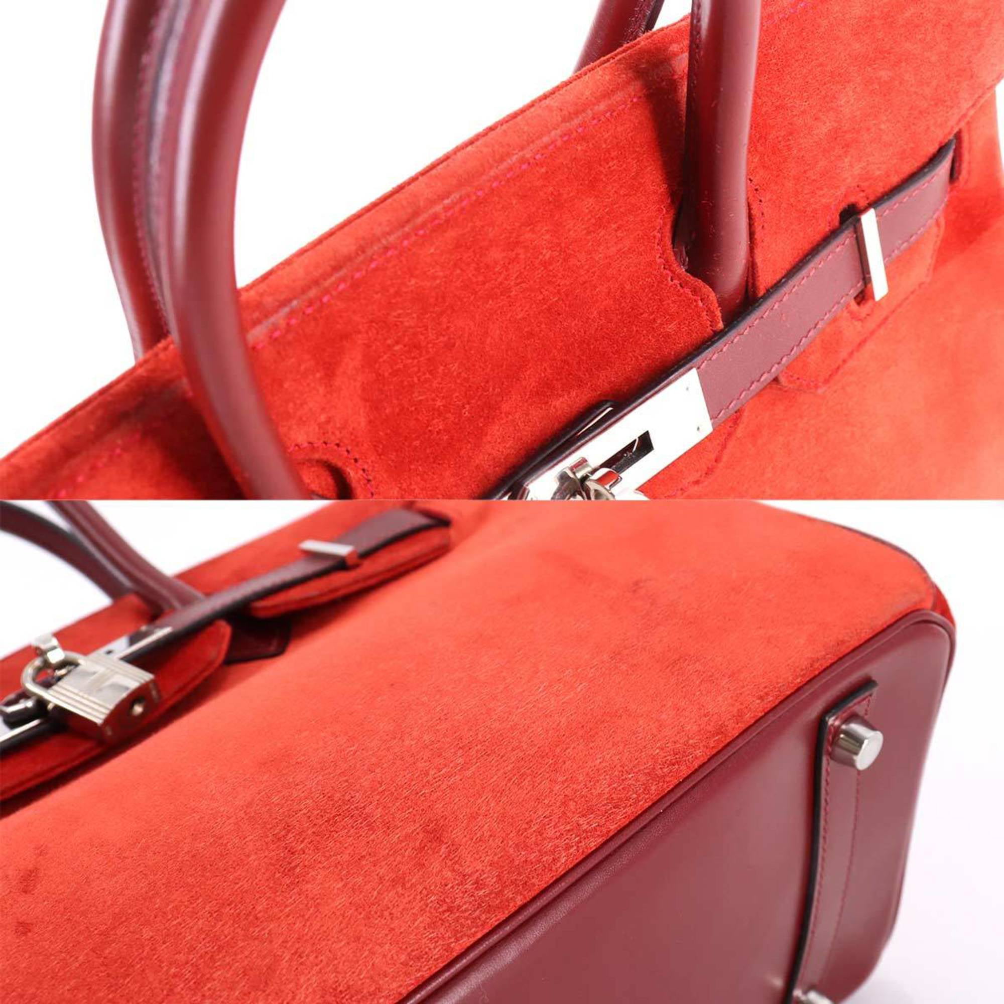 Hermès - Authenticated Birkin 30 Handbag - Leather Red Plain for Women, Never Worn