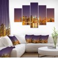 thumbnail image 1 of Illuminated NYC Downtown Buildings - Cityscape Canvas Print, 1 of 3