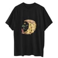 thumbnail image 7 of IROINNID Womens Fashion Short Sleeve Summer Pizza Printed Casual Top Pullover T-shirt Spring Saving, 7 of 7