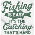 thumbnail image 2 of Angler Fishing Humor Easy Hard Catch Long Sleeve TShirt Men Women Brisco Brands X, 2 of 6