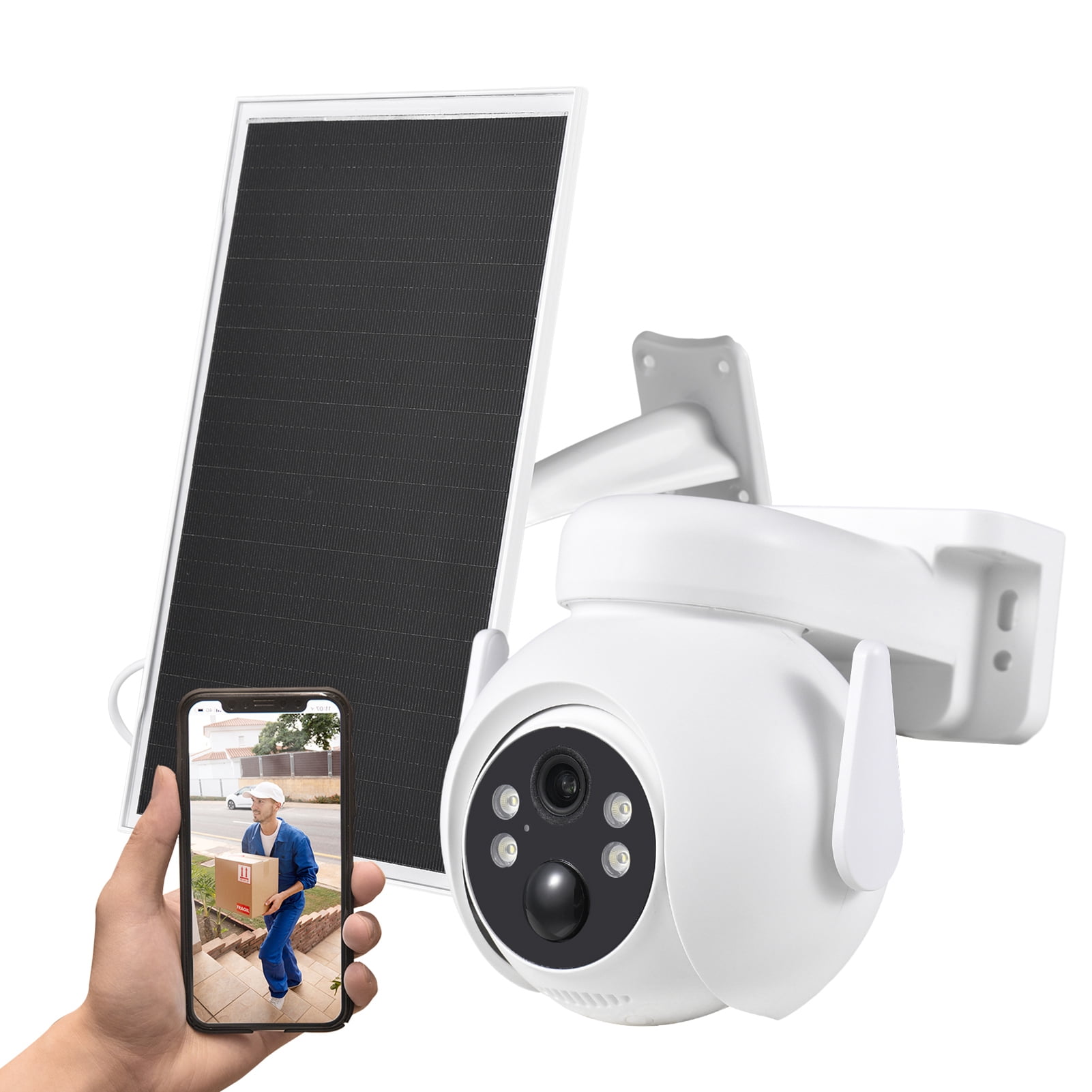 Jadeshay Cámara de Seguridad Inteligente inalámbrica 1080P Detección de