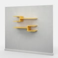 thumbnail image 6 of Ada Home Decor Furniture 29.53" 2 Tier Mustard Webbs Modern Wall Shelf, 6 of 7
