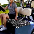 thumbnail image 3 of Xoenoiee Golf Clubs Balls Pattern Golf Car Seat Covers, Golf Cart Accessories Universal Fit 2-Person Golf Cart Seat Blanket, Summer Golf Cart Seat Towel, Super Soft, 3 of 5